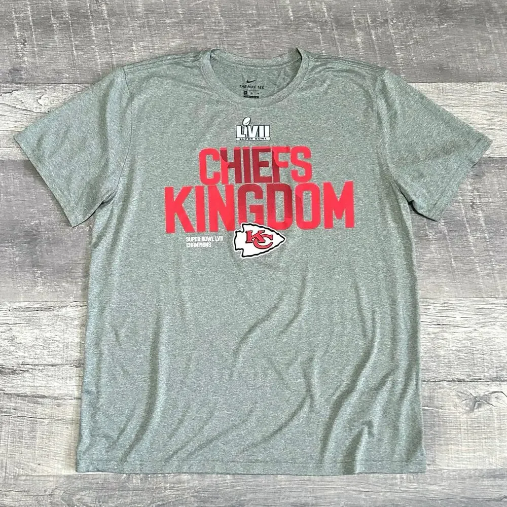 Nike Kansas City Chiefs Kingdom Dri Fit Tee Mens XL Short Sleeve Super Bowl NFL